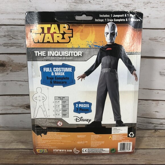 NEW Disney Star Wars Rebels The Inquisitor Action Suit Sith Full Costume & Mask - Picture 4 of 9